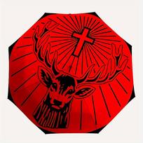 1pc Jagermeister Automatic Open/close, Portable Folding Umbrella for Women & Men,Compact Parasol, Outdoor Accessory,, Durable Frame yy250809205