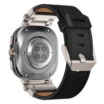 Leather Luxury Bracelet for Samsung Galaxy Watch Ultra 47mm Business Band Sports Strap for GALAXY ULTRA 7 47mm NO Gaps Watchband Galaxy Ultra 47mm&Without box