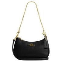 Coach Terri Mini rankinė per petį Dygsniuota oda Juoda Auksinė Kasdienė Atsitiktinė CDP30-IMBLK Basic Set (Bag+Dust Bag)