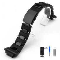 for Casio G-SHOCK DW-5600 DW6900 DW9600 Black Plastic Strap Stainless Steel Buckle Men Bracelet Band Watch Accessories 16mm juoda