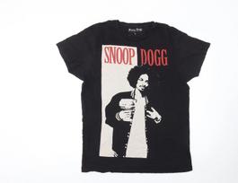 Snoop Dogg Vyriški Juodi Grafiniai Muzikiniai Marškinėliai Dydis L Vintažiniai XL white