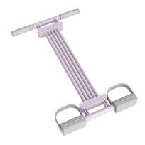 Yousheng Pedal Resistance Band with Handle, Adjustable Abdomen Waist Arm Legs Workout Band, Sit-Up Tension Rope Ankle Puller Exercise A violetinė