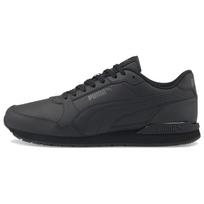 PUMA ST Runner V3 Leather 'Triple Black' Men's 384855-11 EU 35.5