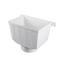 PVC-U kvadratinis lietaus latakas white