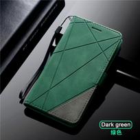 Wallet Case For Samsung Galaxy A52S A72 A42 A32 5G A22 4G M32 A12 A82 A13 A33 A53 A73 Leather Flip Stand Phone Bags Cover Coque For A12 5G tamsiai žalia spalva