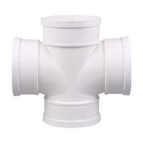 PVC Drainage Pipe Equal Cross Connector