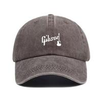 Customize Guitar Music Vintage Washed Cotton Baseball Cap Adjustable Distressed Trucker Hat For Men Women Rock Style Trendy Fashionable Cap