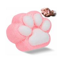 5 Inch Taba Squishy Cat Paw Toy, Cute Kawaii Jelly Kitty Paw Squeeze Anxiety Relief Toy, Stress Relief Fidget Toy for Kids & Adults