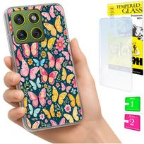 Etui Do Motorola Edge 70 Obudowa Foto Case Plecki Grafika Motyle + Szkło