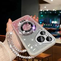 Edge 40 50 Glitter Crystal Bracelet for Magsafe Phone Holder Case For Motorola Edge 40 50 Edge40 Neo Fusion Pro 5G Bracket Cover For Edge 50 5G balta