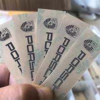 Metalinės Automobilio Lipdukai 3D Automobilio Ženklelis Interjero Apdailos Lipdukas Porsche 911 718 Cayenne Cayman Panamera Taycan Boxster Priedams 2pc