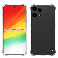 Four-Corners Shockproof TPU Case for Nothing Phone 3a Lite Protective Cover Transparent Frame Fundas Nothing Phone (3a) Lite gryna