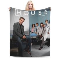 House The Doctor Plush Blanket Children  Flannel Throw Blanket For Bedroom Super Soft Customized Quality Bedspread Gift Idea 130x150cm