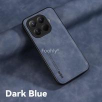 Silky Feel Shockproof Case for Xiaomi 15T Pro Mi 15 5G Protective Cover Built-in Magnetic Suction Holder Coque Funda Capa xiaomi 15T mėlyna