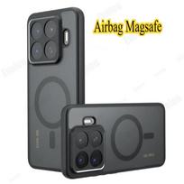 Skirta Xiaomi 15T Pro 17T Pro Magsafe magnetiniam matiniam akriliniam dėklui Skirta Mi 17 Max atspariam smūgiams permatomam telefono dėklui Kietas buferis For Xiaomi 15T juoda