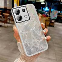 Feather Glitter TPU Case For Xiaomi 15T Pro 15 T Lens Camera Protection Film Silicone Shockproof Bumper For Xiaomi MI 15T Pro For Xiaomi 15T Pro balta