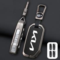 3/4/5 mygtukų automobilio rakto dėklas dangtelis KIA Sportage Ceed Sorento Cerato KX5 KX-CROSS Forte K3 K5 K8 Ray Opatima Soul Telluride black