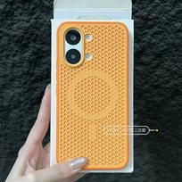 For Xiaomi POCO X8 Pro Max Case Simple Magnetic Honeycomb Hole Heat Dissipation Matte PC Skin Feel Color Blocking Back Cover Poco X8 Pro Max