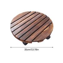 Plant Cart With Wheels, Heavy-Duty Plant Rack, Round With Metal Lockable Wheels, Suitable For Outdoor/Indoor Use L