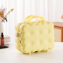 14-inch Nail Art Case, Trolley Luggage Carry-On Suitcase Macaron-Style Large-Capacity Lightweight Makeup Case 14inch