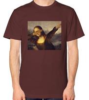 Mona Lisa Dabbing Unisex T-Shirt Mens Womens Tees Top Funny Famous Painting Top 3XL