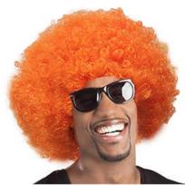 Clown Wig Afro Puff Wigs 80s Cosplay Anime Party Christmas Halloween Fancy Funny Wigs oranžinė
