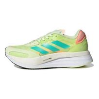adidas Adizero Boston 10 women lightweight fabric low-top carbon plate marathon running shoes yellow green GY0906 EU 36
