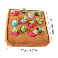 Dog Sniff Mat Plush Carrot Puppy Sniffing Rug Pet Enrichment Mat For Pet Parents Animal Lovers Trainers Apartment Home Office