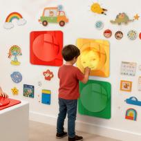 Bubble Sensory Mirror 3-Piece Interactive Home Decor Toddler Acrylic Sensory Bubble Mirror For Feelings Exploration Tactile China Mainland