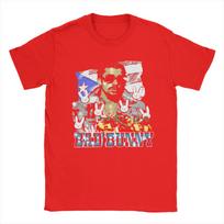 Men Bad Bunny Puerto Rican Flag Benito Bowl  T Shirt  Pure Cotton Tops Novelty Short Sleeve Crewneck Tees Unique TShirts S