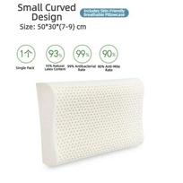 93% Thai Natural Latex Pillow Neck Pillow Cervical Spine  Home Adult Student Latex  Core