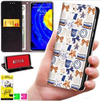 Etui Typu Portfel Do Xiaomi Redmi 15C 5G 173Mm / Poco C85 - Pokrowiec Bluemoon Nadruk + Szkło 9H