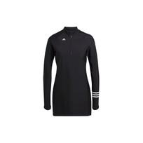 adidas Moteriškas standartinis ilgomis rankovėmis maudymosi viršus su 3 juostelėmis Juodas Moteriški gatvės drabužiai GP9521 XS black