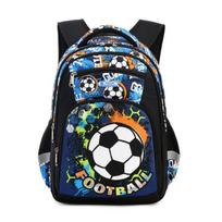 Camouflage Football Kids' Backpack: Large Capacity, Spine Protection, Multi-Compartment for Grades 1-3 Large