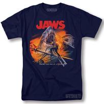 Jaws Shirt Shark Movie Classic Retro Vintage Graphic Design T-Shirt L