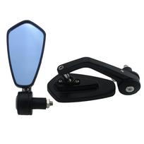 1 Pair Motorcycle Bike Bar End Mirror - 7/8  22mm Aluminum Rear View Mirror for BMW/Ducati