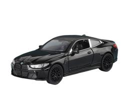 1/32 BMW M4 prabangaus lydinio sedano modelis, imituojamas garsas ir šviesa, keturių ratų amortizacija, stiprus jėgos atstatymas juoda