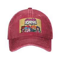 FNF Bad Time Trio Friday Night Funkin GameDenim Cap Casual Baseball Caps Adjustable Hat Summer Unisex Baseball Hats One Size