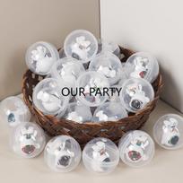 10Pcs Astronaut Tumbler 45mm Capsule Egg Ball Surprise Puzzle Toy for Kids Outer Space Theme Birthday Party Favors Pinata Filler