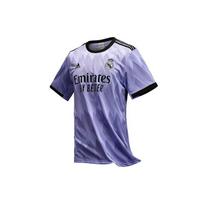 adidas Real Madrid 22/23 išvykos marškinėliai Azijos dydis 'Šviesiai violetinė' Vyriški H18489 M gray