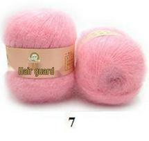 Borg Tools Handmade Mohair Baby Hairband for Newborn Photography Props rožinė