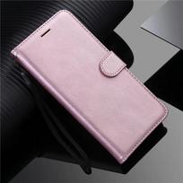 Luxury Leather Wallet Case For Samsung Galaxy S9 Plus S10 S20 FE S21 S22 S23 S24 Ultra S25 Edge Flip Stand Phone Book Cover Bags For S23 Plus rožinio aukso spalvos