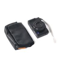 Camera Bag Soft Case Cover For Leica Olympus TG-5 SONY H60 ZV1 Panasonic LX10 TZ90 TZ85 Nikon W300 W100 AW130 RICOH GR GRII juoda