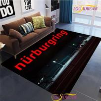 Nurburgring F1 tarptautinė trasos Kilimas svetainei Miegamojo plotinis kilimas dekoras Virtuvės neslystantis grindų kilimėlis Alfombra gimtadienio dovana 40x60cm