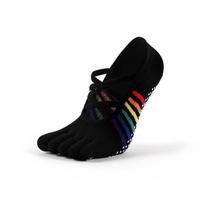 MEIKAN Women's Non-slip Backless Five-Finger Yoga & Pilates Floor Socks 35-38 juoda