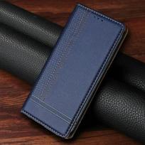 Skirta Xiaomi 17T Pro 5G prabangus dėklas magnetinės piniginės tekstūros odinis knygutė Funda Xiaomi 15T dėklas Mi 17 Max 15 T 17 Ultra atverčiami dangteliai Xiaomi 17 Ultra mėlyna