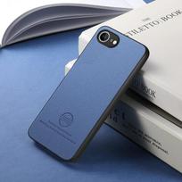 LUXURY CASE for Apple iPhone 16e 2026 Leather Matte Back Etui iPhone 16E Case Wireless Charging Phone iPhone16 E Shockproof Capa For iPhone 16e mėlyna