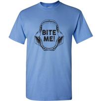 Bite Me - Shark Teeth Jawesome Ocean Funny T Shirt M