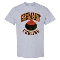 Germany Curling Winter Sports Games T Shirt - Sport Grey S