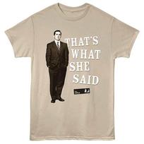 The Office - Standing Michael Alt Color -  Short Sleeve Children's T-shirt - Sand 130